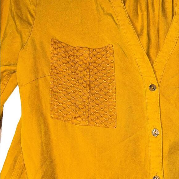 Anthropologie l Maeve Marlie Button-Front Tunic Dress Size 6 - Picture 8 of 12